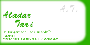 aladar tari business card